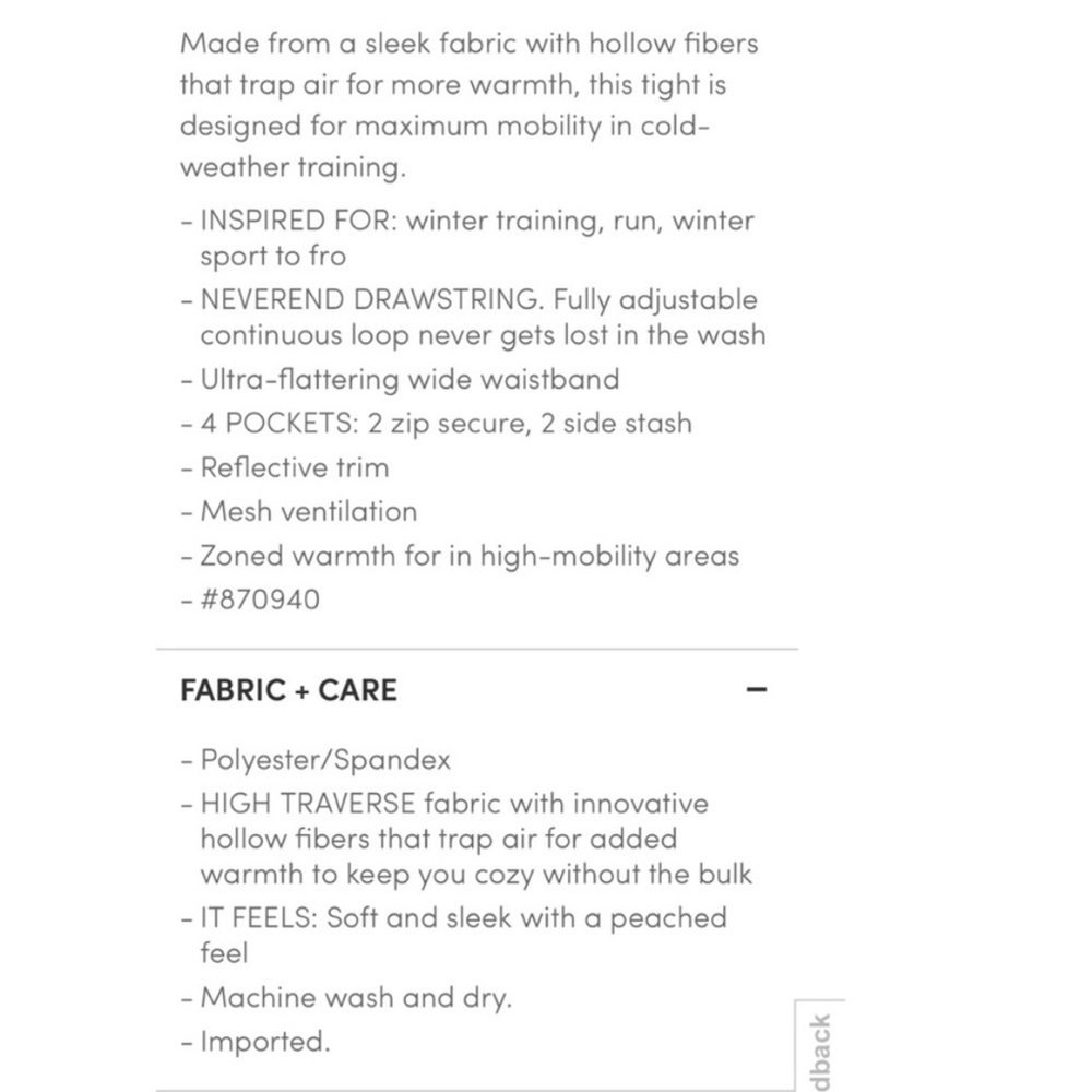 SOLD! Athleta High Traverse Tights Leggings - Picture 10 of 12
